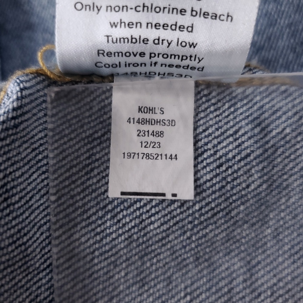 Draper James RSVP Sleeveless Denim Shirt Dress XS Blue Stretch Tie Belt Preppy - Picture 10 of 10